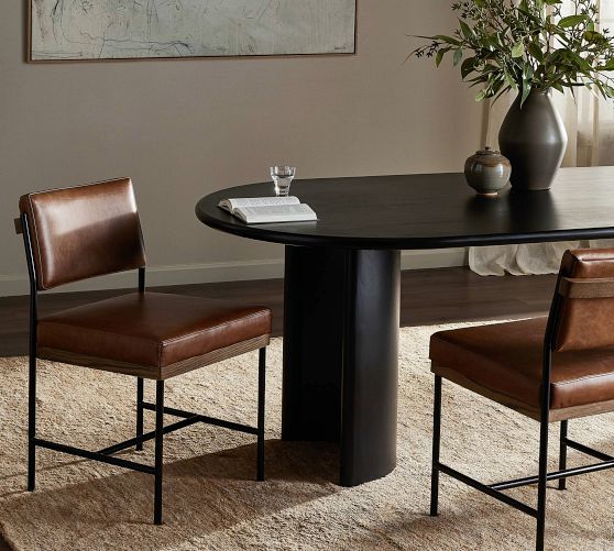 Wynham Leather Dining Chair by Pottery Barn