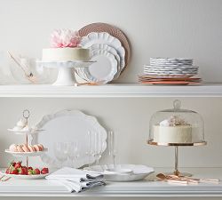 Monique Lhuillier Juliana Scalloped Chip &amp; Dip Server