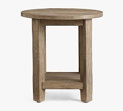 Open Box: Benchwright Round End Table - Seadrift