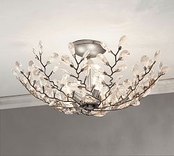 Bella Crystal Flush Mount (23")