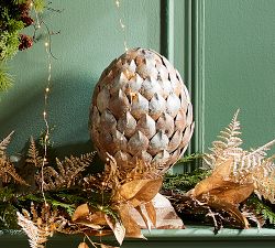 Galvanized Outdoor Artichoke Decorative Object - 17"H