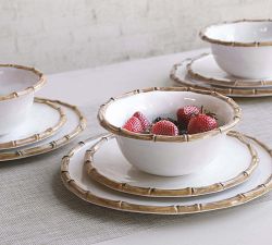 Bamboo Outdoor Melamine Dinnerware Collection