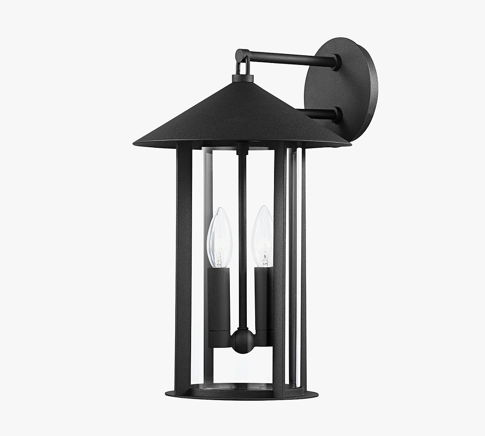 Lucien 2-Light Outdoor Metal Sconce (17") by Pottery Barn