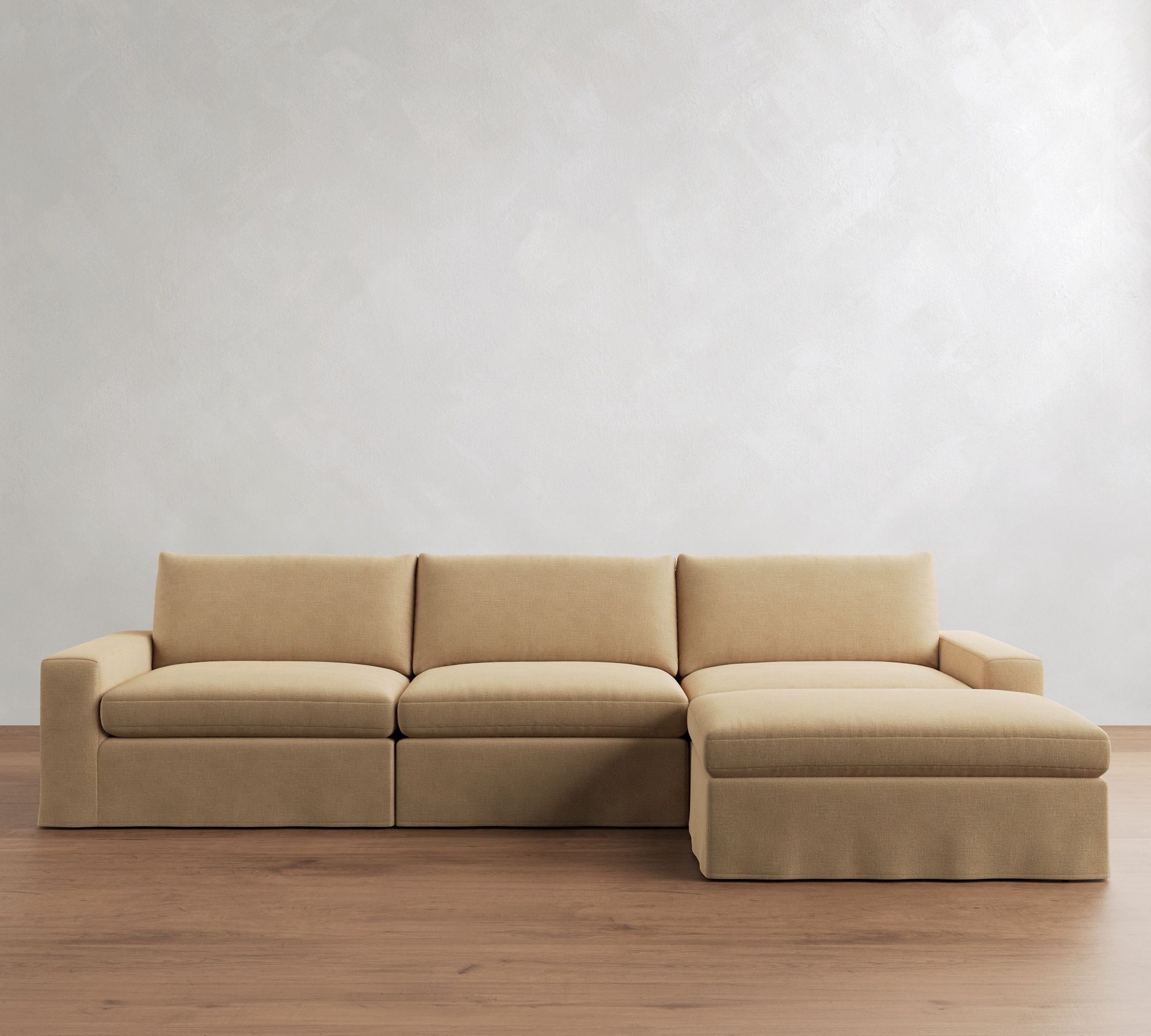 Sierra Slipcovered Modular Chaise Sectional (147") - thumbnail 9