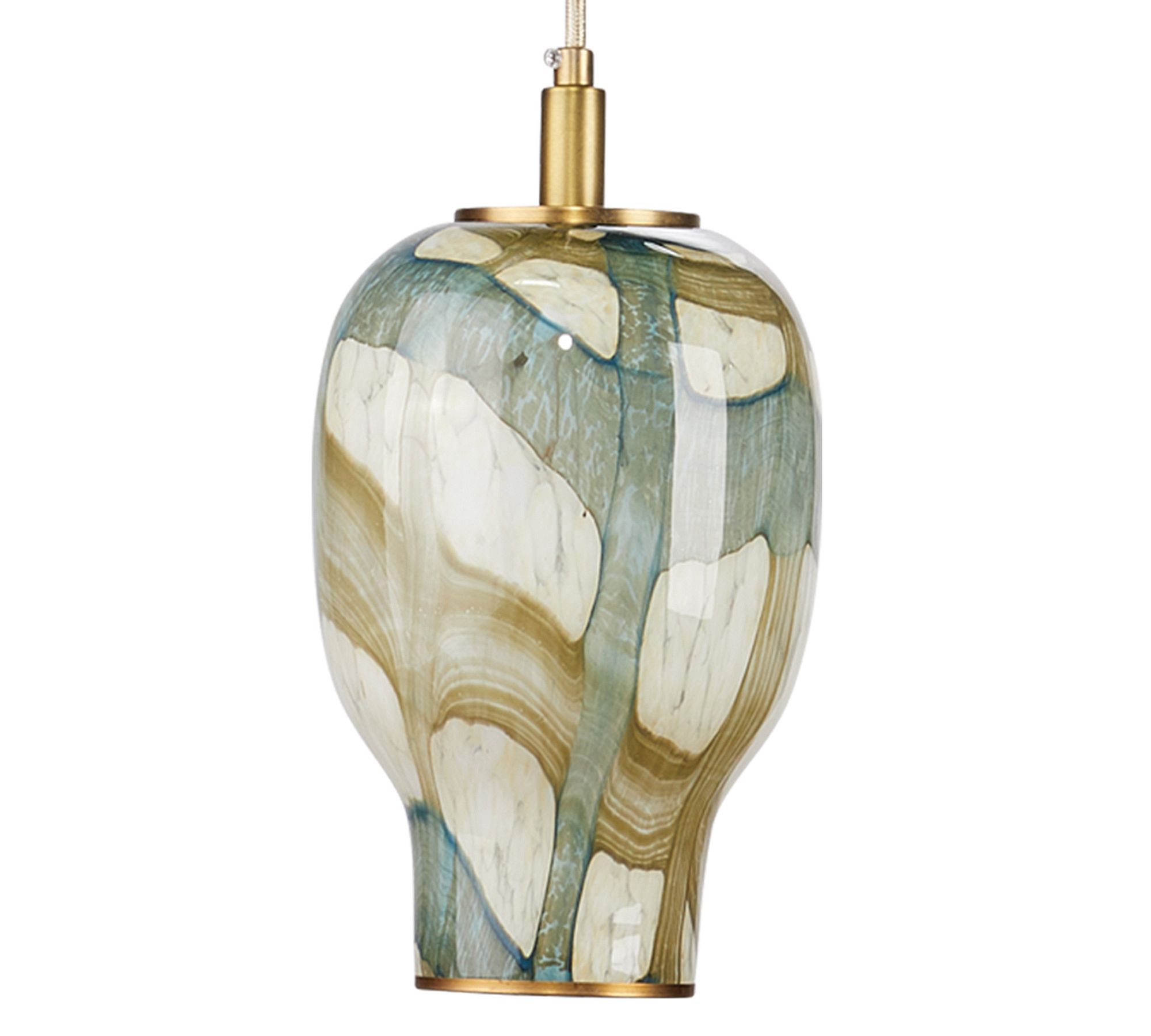 Lafayette Glass Pendant (7")