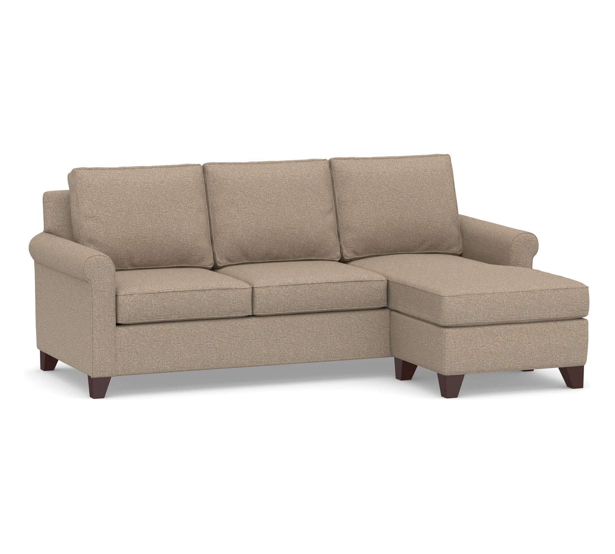 Cameron Roll Arm Reversible Chaise Sleeper Sectional (89") - thumbnail 6