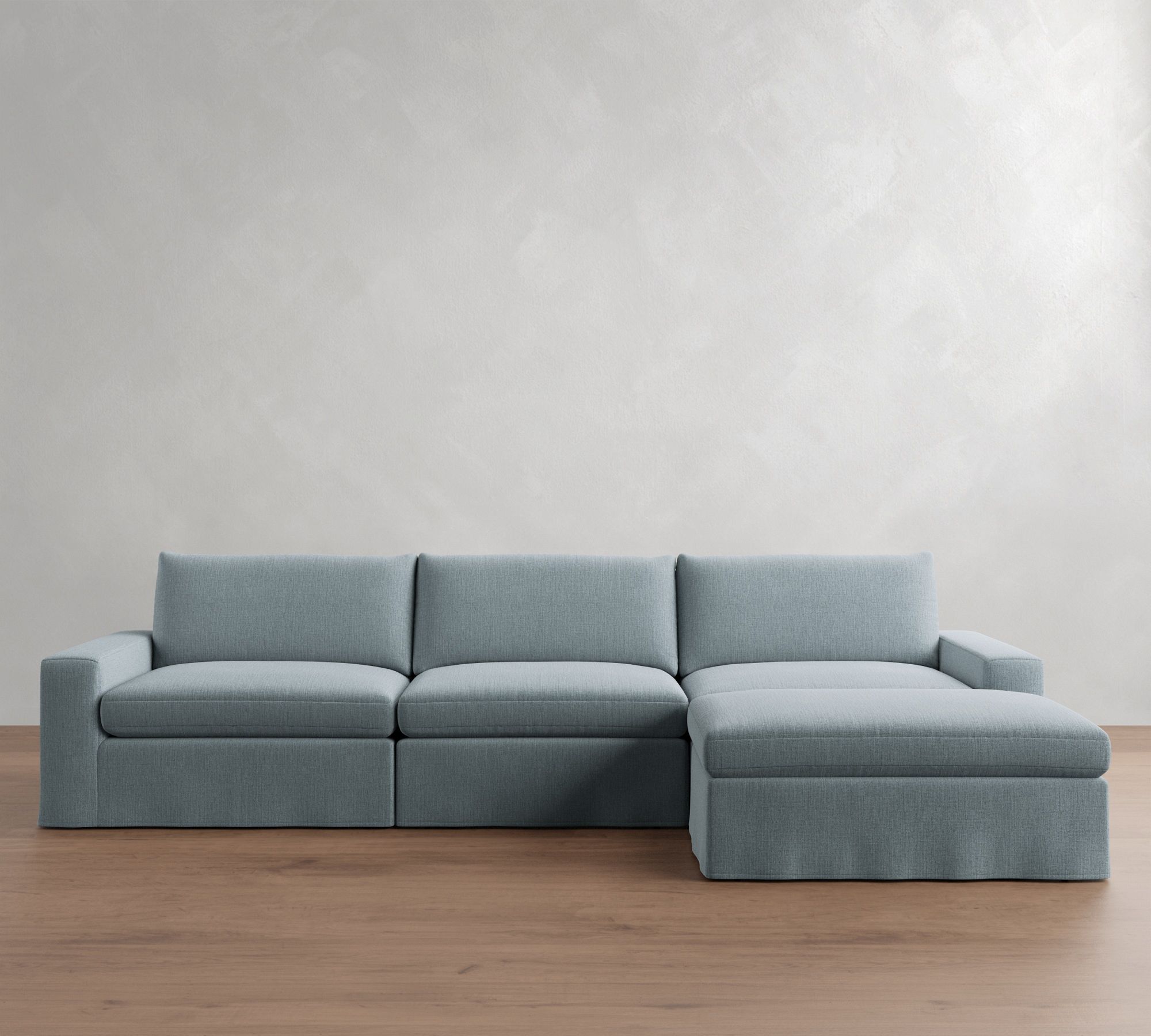 Sierra Slipcovered Modular Chaise Sectional (147") - thumbnail 8