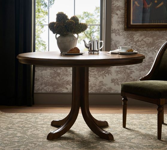 Chris Loves Julia Round Dining Table (48") by Pottery Barn