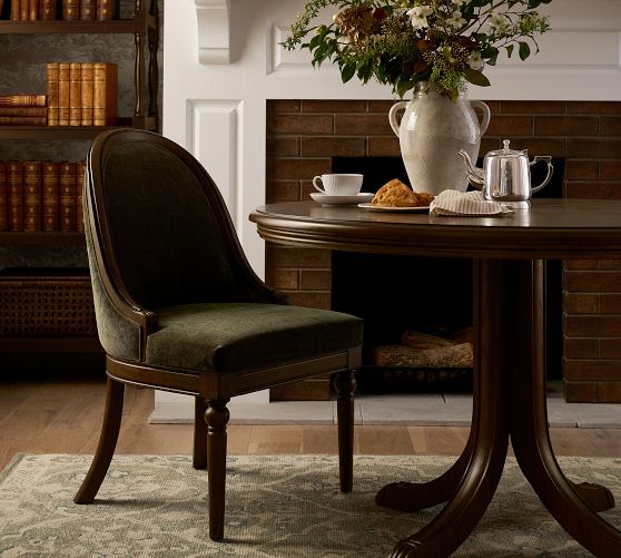 Chris Loves Julia Upholstered Dining Chair by Pottery Barn