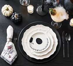 Nightmare Before Christmas Figural Stoneware Appetizer Plates - Set of 4
