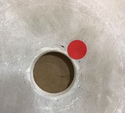 Open Box: Windham Alabaster Dome Pendant (12") - Bronze