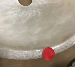 Open Box: Windham Alabaster Dome Pendant (12") - Bronze