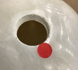 Open Box: Windham Alabaster Dome Pendant (12") - Bronze