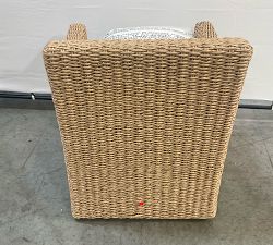 Open Box: Kostas Wicker Outdoor Dining Arm Chair with High Performance Cushions - Sand