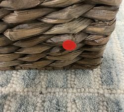 Open Box: Seagrass Handcrafted Divided Hamper - Gray Wash