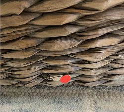 Open Box: Seagrass Handcrafted Divided Hamper - Gray Wash