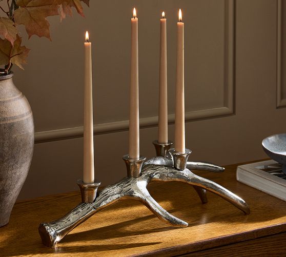 Metal Antler Centerpiece Candle Holder