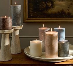 Marble Stone Pillar Candle