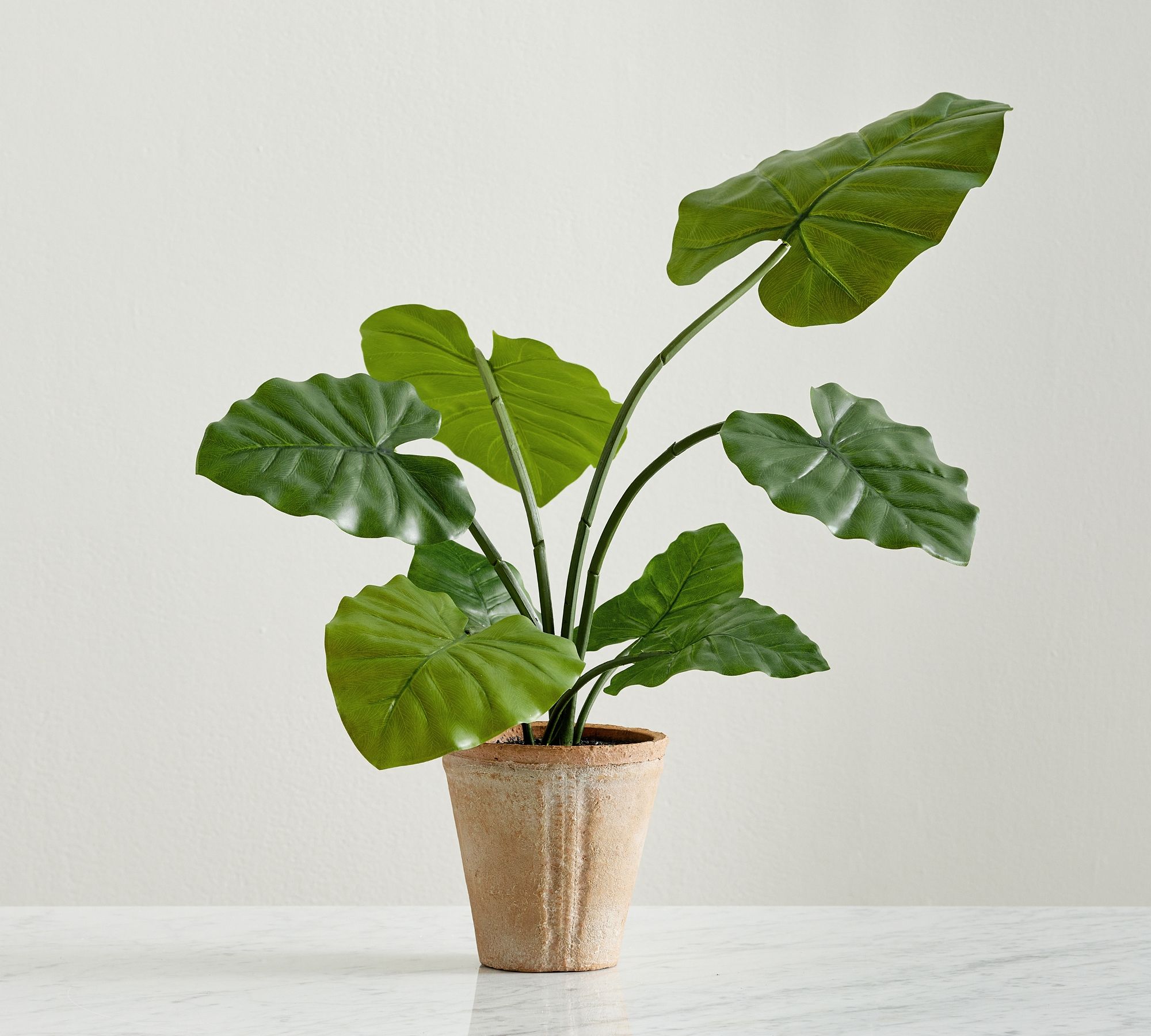Faux Potted Philodendron Houseplant