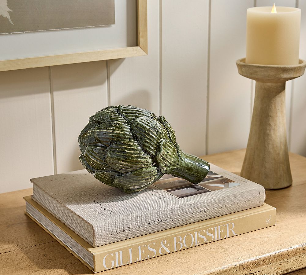 Earthenware Artichoke Object by Pottery Barn