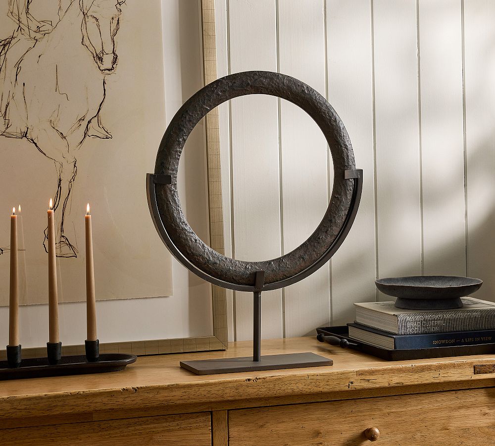 Bronze Ring Sculpture by Pottery Barn