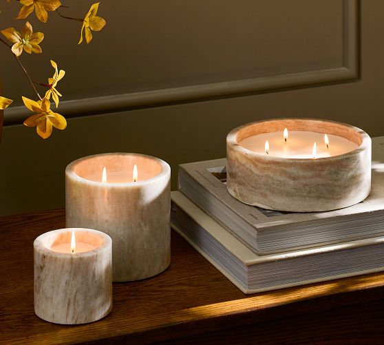 Marble Candle - Ginger Cider