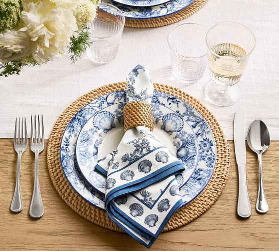 Tava Rattan Napkin Rings - Set of 4