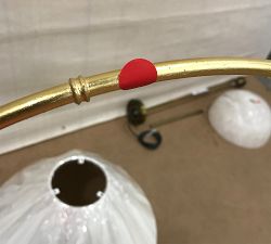 Open Box: Aliana Metal Round Pendant, Medium (22") - Gild