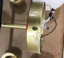 Open Box: Belling Quadruple Sconce (37") - Brass/Black