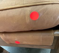 Open Box: Callum Leather Chair - Heirloom Sienna