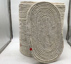 Open Box: Coil Double Hamper - Whitewash