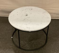 Open Box: Delaney Round Marble Coffee Table (25") - Bronze