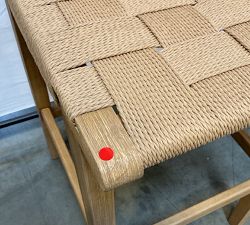 Open Box: Fenton Woven Bar Stool (18") - Seadrift