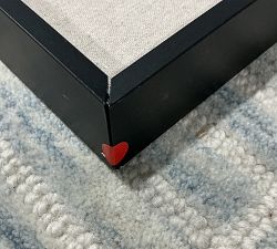Open Box: Foley Linen Pinboard, Large - Black
