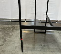 Open Box: Lowen Leather Bar Stool (31") - Nubuck Sand, Bronze