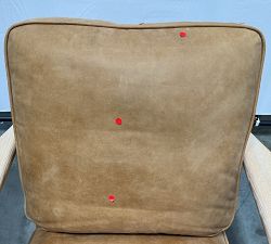 Open Box: Raylan Leather Armchair - Keystone Sandstone, Light Ash