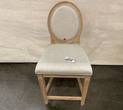 Open Box: Sausalito Upholstered Stool (26") - Performance Chateau Basketweave Oatmeal, Seadrift