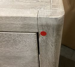 Open Box: Aptos Nightstand (24") - Sandwash, Brass Hardware