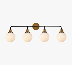 Open Box: Belling Quadruple Sconce (37") - Brass/Black