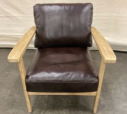 Open Box: Cody Leather Armchair - Legacy Tobacco, Seadrift