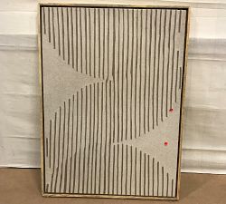 Open Box: Curve Wall Art - Brown/Taupe