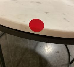 Open Box: Delaney Round Marble Coffee Table (25") - Bronze