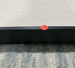 Open Box: Foley Linen Pinboard, Large - Black