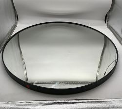 Open Box: Linden Round Mirror (34"Dia) - Matte Black
