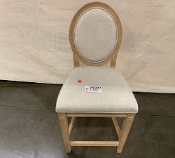 Open Box: Sausalito Upholstered Stool (26") - Performance Chateau Basketweave Oatmeal, Seadrift