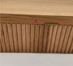 Open Box: Wood Fluted Jewelry Box, Large (11.75") - Natural