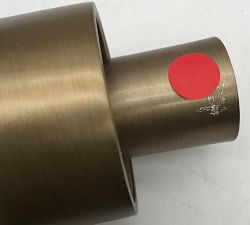 Open Box: Frances Double Tube Sconce (20") - Tumbled Brass
