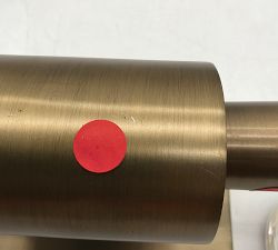 Open Box: Frances Double Tube Sconce (20") - Tumbled Brass