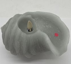 Open Box: Premium Flameless Nautilus Shell Candle &ndash; Harbor Mist