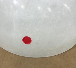Open Box: Windham Alabaster Dome Pendant (12"Dia) - Bronze